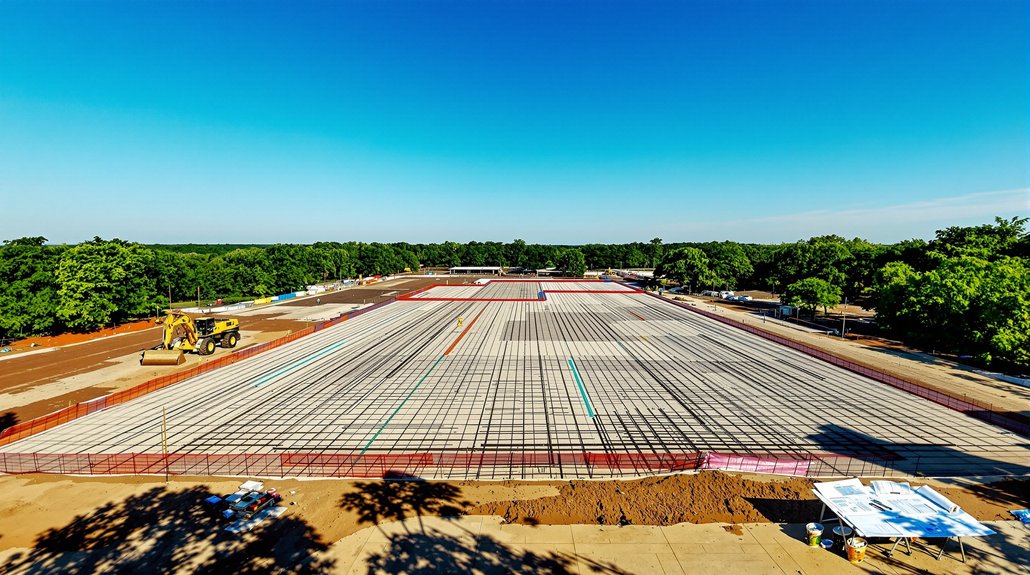 plan de site de projet de construction