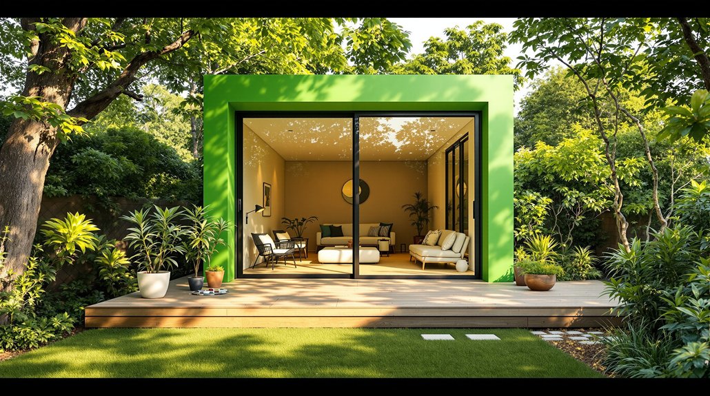 cube vert agrandit l'espace de vie
