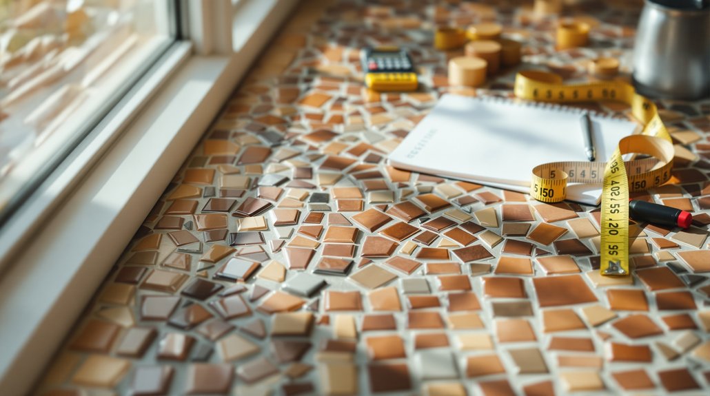 gestion des coûts d'installation de carrelage